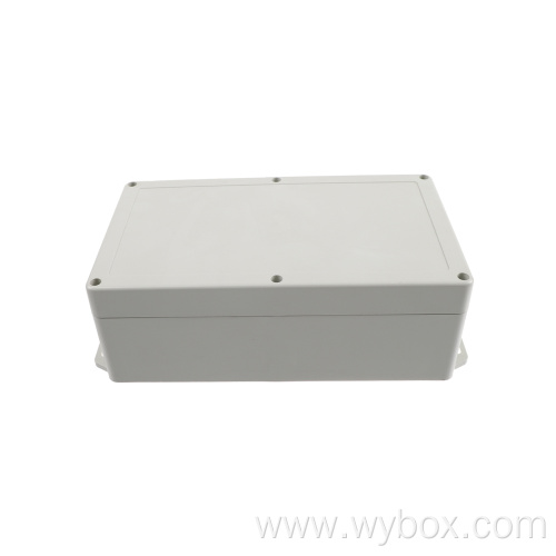 Junction box with ear indoor use weatherproof electrical box abs enclosures with din rail wall mount enclosure ip65 enclosure